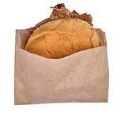 Natural Kraft Grease Resistant Sandwich/Burger Bib